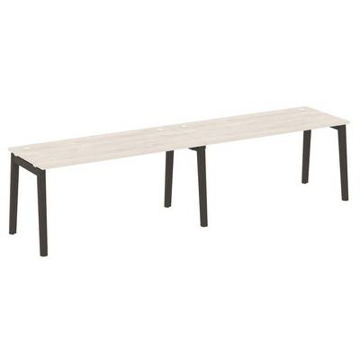 Onix Wood OW.RS-2.4.7 (Денвер светлый/Дуб темный) Рабочая станция, опоры - массив дерева