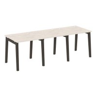 Onix Wood OW.RS-3.0.8 (Денвер светлый/Дуб темный) Рабочая станция, опоры - массив дерева