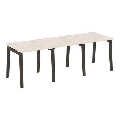 Onix Wood OW.RS-3.0.8 (Денвер светлый/Дуб темный) Рабочая станция, опоры - массив дерева