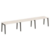 Onix Wood OW.RS-3.3.7 (Денвер светлый/Дуб темный) Рабочая станция, опоры - массив дерева