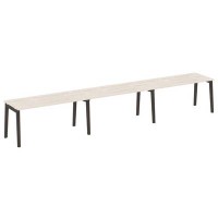 Onix Wood OW.RS-3.4.7 (Денвер светлый/Дуб темный) Рабочая станция, опоры - массив дерева