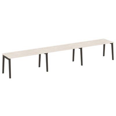 Onix Wood OW.RS-3.4.7 (Денвер светлый/Дуб темный) Рабочая станция, опоры - массив дерева