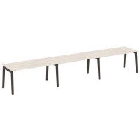 Onix Wood OW.RS-3.4.8 (Денвер светлый/Дуб темный) Рабочая станция, опоры - массив дерева