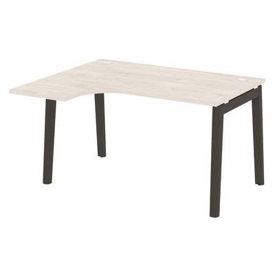 Onix Wood OW.SA-3L (Денвер светлый/Дуб темный) Стол эргономичный левый, опоры - массив дерева