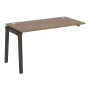 OW.1.NRS-3.7 (Дуб аризона/Дуб темный) Наборный элемент рабочей станции, опоры - массив дерева