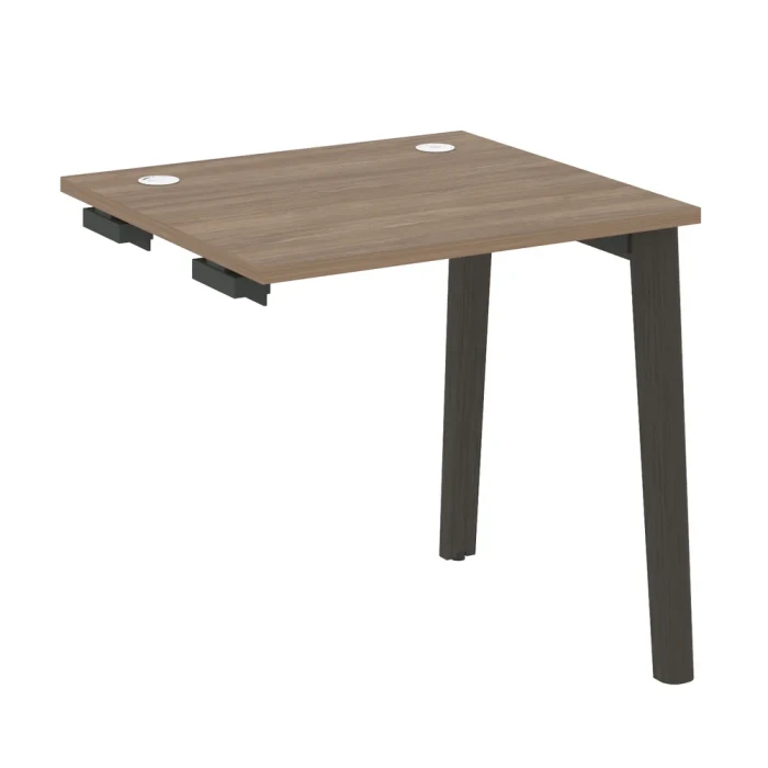 OW.SPR-0.7 (Дуб аризона/Дуб темный) Стол-приставка к опорным элементам, опоры - массив дерева