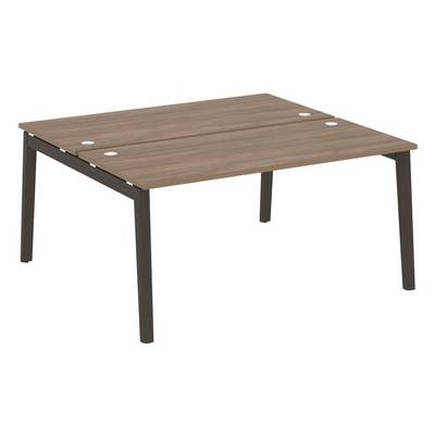 Onix Wood OW.D.RS-2.4.7 (Дуб аризона/Дуб темный) Рабочая станция, опоры - массив дерева