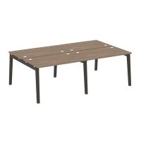 Onix Wood OW.D.RS-4.2.7 (Дуб аризона/Дуб темный) Рабочая станция, опоры - массив дерева