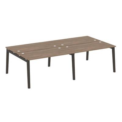 Onix Wood OW.D.RS-4.3.7 (Дуб аризона/Дуб темный) Рабочая станция, опоры - массив дерева