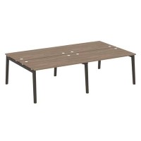 Onix Wood OW.D.RS-4.3.8 (Дуб аризона/Дуб темный) Рабочая станция, опоры - массив дерева