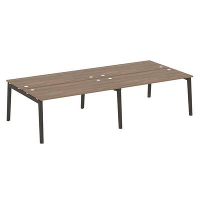 Onix Wood OW.D.RS-4.4.7 (Дуб аризона/Дуб темный) Рабочая станция, опоры - массив дерева