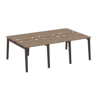 Onix Wood OW.D.RS-6.0.7 (Дуб аризона/Дуб темный) Рабочая станция, опоры - массив дерева