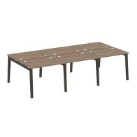 Onix Wood OW.D.RS-6.1.7 (Дуб аризона/Дуб темный) Рабочая станция, опоры - массив дерева