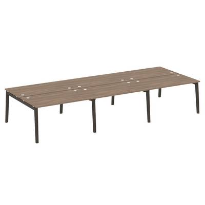 Onix Wood OW.D.RS-6.3.8 (Дуб аризона/Дуб темный) Рабочая станция, опоры - массив дерева