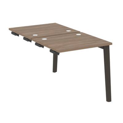 Onix Wood OW.D.SPR-0.7 (Дуб аризона/Дуб темный) Стол-приставка двойной  к опорным элементам, опоры - массив дерева