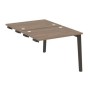 Onix Wood OW.D.SPR-1.7 (Дуб аризона/Дуб темный) Стол-приставка двойной  к опорным элементам, опоры - массив дерева