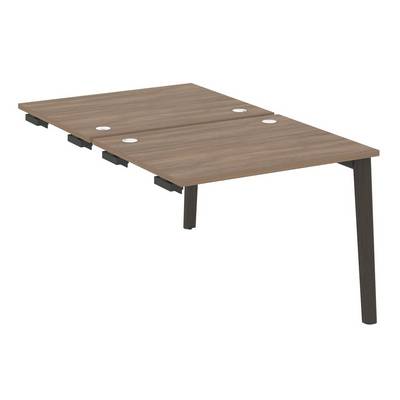 Onix Wood OW.D.SPR-1.8 (Дуб аризона/Дуб темный) Стол-приставка двойной  к опорным элементам, опоры - массив дерева