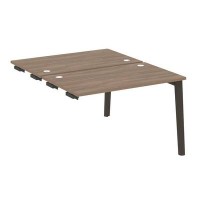 Onix Wood OW.D.SPR-2.7 (Дуб аризона/Дуб темный) Стол-приставка двойной  к опорным элементам, опоры - массив дерева