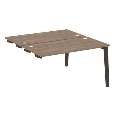 Onix Wood OW.D.SPR-3.7 (Дуб аризона/Дуб темный) Стол-приставка двойной  к опорным элементам, опоры - массив дерева