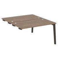 Onix Wood OW.D.SPR-3.8 (Дуб аризона/Дуб темный) Стол-приставка двойной  к опорным элементам, опоры - массив дерева