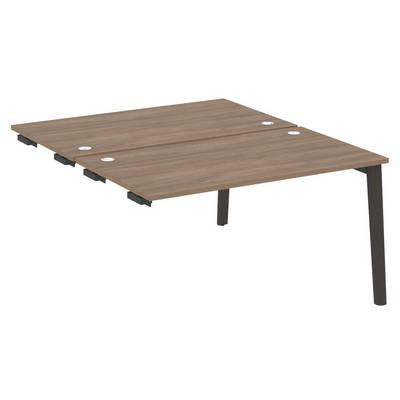 Onix Wood OW.D.SPR-3.8 (Дуб аризона/Дуб темный) Стол-приставка двойной  к опорным элементам, опоры - массив дерева