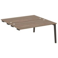 Onix Wood OW.D.SPR-4.8 (Дуб аризона/Дуб темный) Стол-приставка двойной  к опорным элементам, опоры - массив дерева