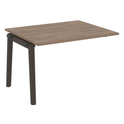 Onix Wood OW.NPRG-2 (Дуб аризона/Дуб темный) Проходной наборный элемент переговорного стола, опоры - массив дерева