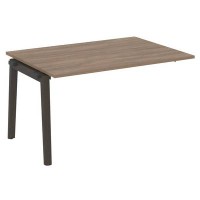 Onix Wood OW.NPRG-3 (Дуб аризона/Дуб темный) Проходной наборный элемент переговорного стола, опоры - массив дерева