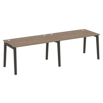 Onix Wood OW.RS-2.3.8 (Дуб аризона/Дуб темный) Рабочая станция, опоры - массив дерева