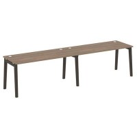 Onix Wood OW.RS-2.4.7 (Дуб аризона/Дуб темный) Рабочая станция, опоры - массив дерева