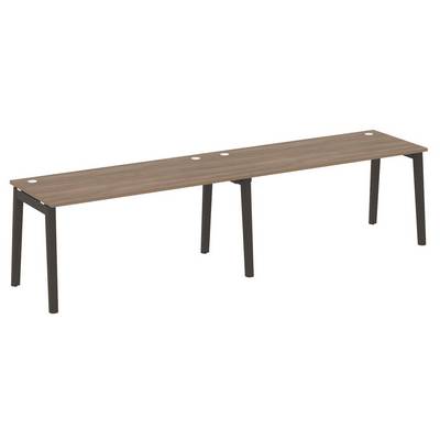 Onix Wood OW.RS-2.4.7 (Дуб аризона/Дуб темный) Рабочая станция, опоры - массив дерева