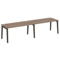 Onix Wood OW.RS-2.4.8 (Дуб аризона/Дуб темный) Рабочая станция, опоры - массив дерева