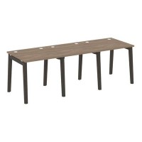 Onix Wood OW.RS-3.0.8 (Дуб аризона/Дуб темный) Рабочая станция, опоры - массив дерева