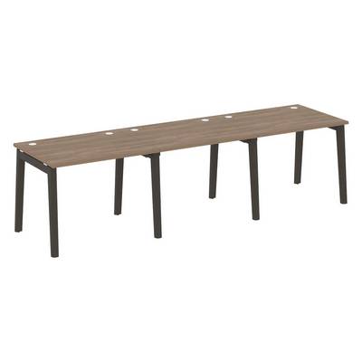 Onix Wood OW.RS-3.1.8 (Дуб аризона/Дуб темный) Рабочая станция, опоры - массив дерева