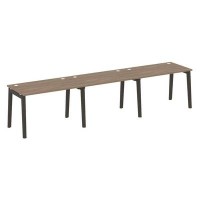 Onix Wood OW.RS-3.2.7 (Дуб аризона/Дуб темный) Рабочая станция, опоры - массив дерева