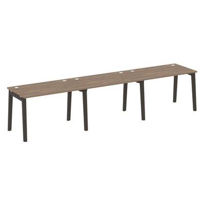 Onix Wood OW.RS-3.2.7 (Дуб аризона/Дуб темный) Рабочая станция, опоры - массив дерева