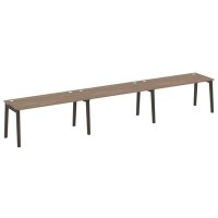 Onix Wood OW.RS-3.4.7 (Дуб аризона/Дуб темный) Рабочая станция, опоры - массив дерева