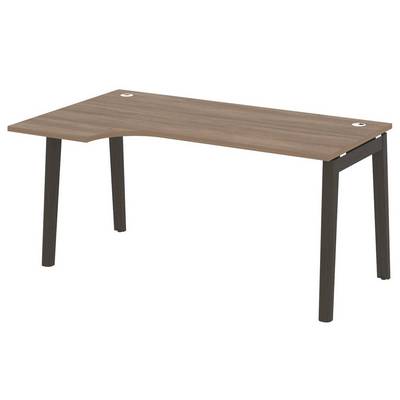 Onix Wood OW.SA-1L (Дуб аризона/Дуб темный) Стол эргономичный левый, опоры - массив дерева