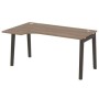 Onix Wood OW.SA-1L (Дуб аризона/Дуб темный) Стол эргономичный левый, опоры - массив дерева
