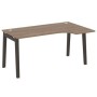 Onix Wood OW.SA-1R (Дуб аризона/Дуб темный) Стол эргономичный правый, опоры - массив дерева