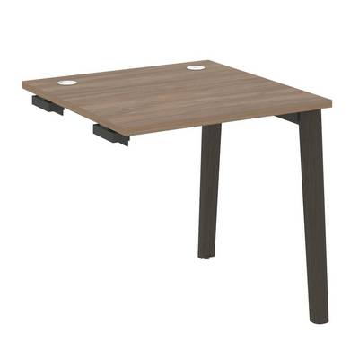Onix Wood OW.SPR-0.8 (Дуб аризона/Дуб темный) Стол-приставка к опорным элементам, опоры - массив дерева
