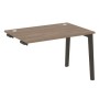 Onix Wood OW.SPR-2.8 (Дуб аризона/Дуб темный) Стол-приставка к опорным элементам, опоры - массив дерева