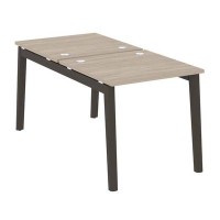 Onix Wood OW.D.RS-2.0.8 (Дуб аттик/Дуб темный) Рабочая станция, опоры - массив дерева