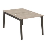 Onix Wood OW.D.RS-2.1.8 (Дуб аттик/Дуб темный) Рабочая станция, опоры - массив дерева