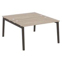 Onix Wood OW.D.RS-2.3.8 (Дуб аттик/Дуб темный) Рабочая станция, опоры - массив дерева