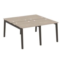 Onix Wood OW.D.RS-4.0.8 (Дуб аттик/Дуб темный) Рабочая станция, опоры - массив дерева