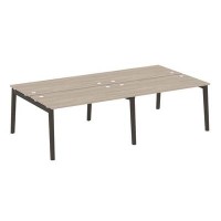 Onix Wood OW.D.RS-4.3.7 (Дуб аттик/Дуб темный) Рабочая станция, опоры - массив дерева