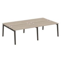 Onix Wood OW.D.RS-4.3.8 (Дуб аттик/Дуб темный) Рабочая станция, опоры - массив дерева