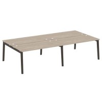 Onix Wood OW.D.RS-4.4.8 (Дуб аттик/Дуб темный) Рабочая станция, опоры - массив дерева