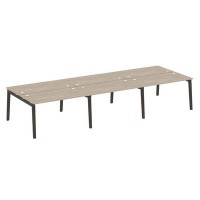 Onix Wood OW.D.RS-6.3.7 (Дуб аттик/Дуб темный) Рабочая станция, опоры - массив дерева